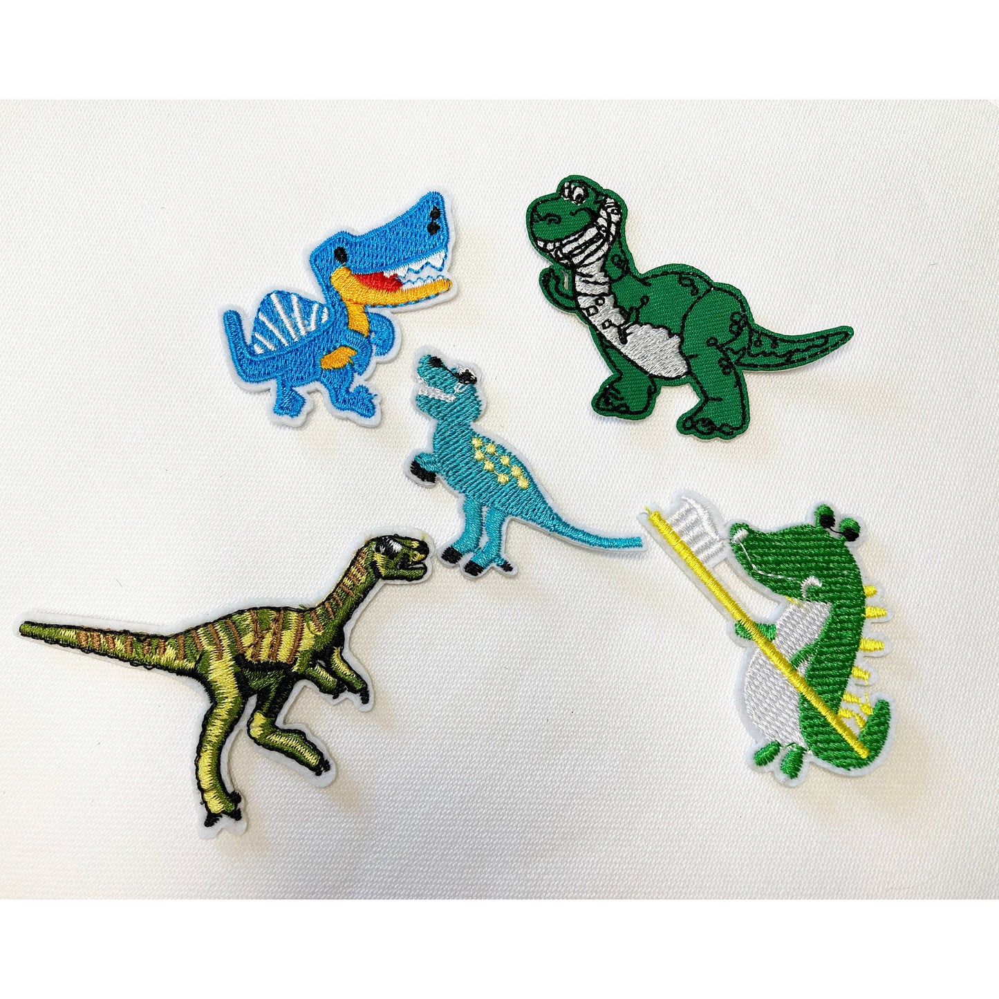 Dinosaur Iron On/sew on Embroidered Patches, kids, animal, monster, children, Badge, Appliqué Jeans Bags Clothes Transfer