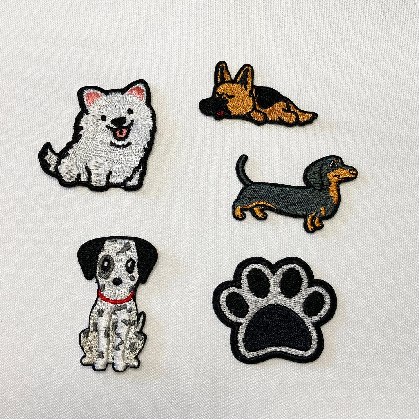 Dog Embroidered Patches – Iron On & Sew On