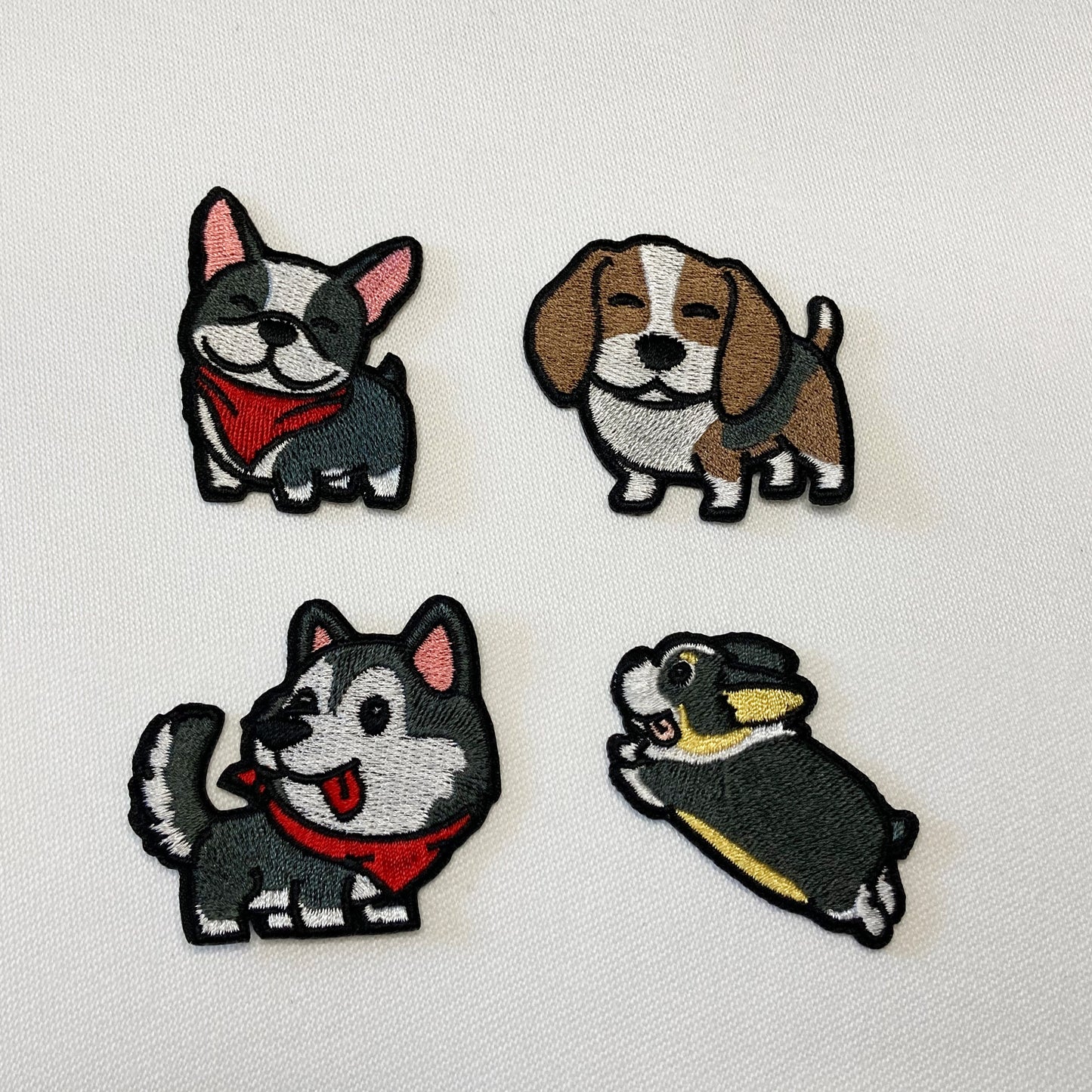 Dog Embroidered Patches – Iron On & Sew On