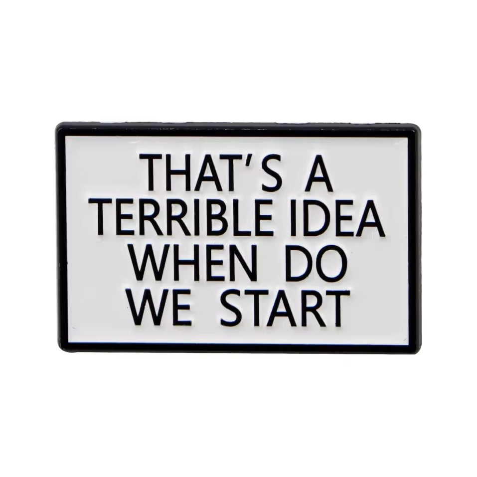 Sarcastic Enamel Lapel Pins – Procrastinators, Work Shy & Proudly Moody
