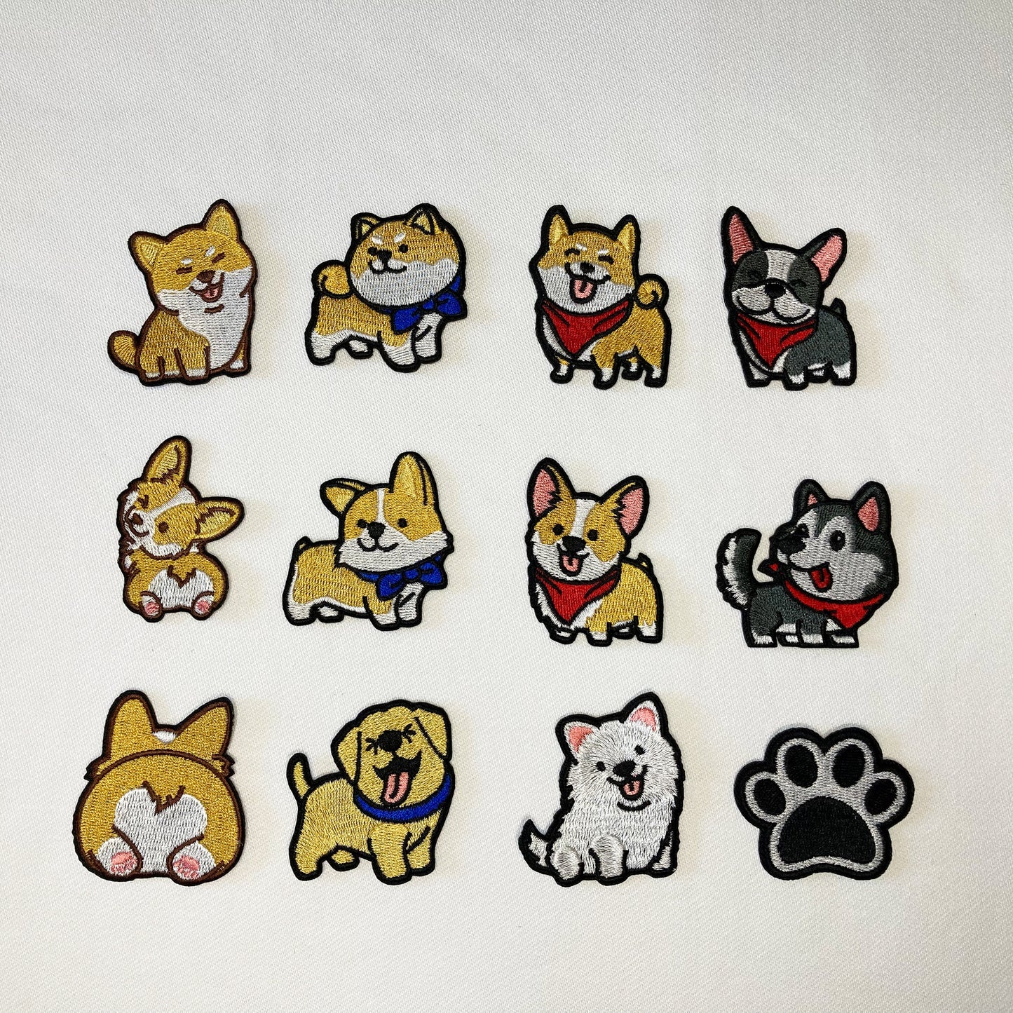 Dog Embroidered Patches – Iron On & Sew On