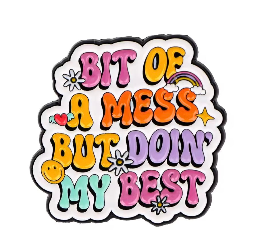 Fun Enamel Pins that spread Positivity, Kindness & Mental Health awareness