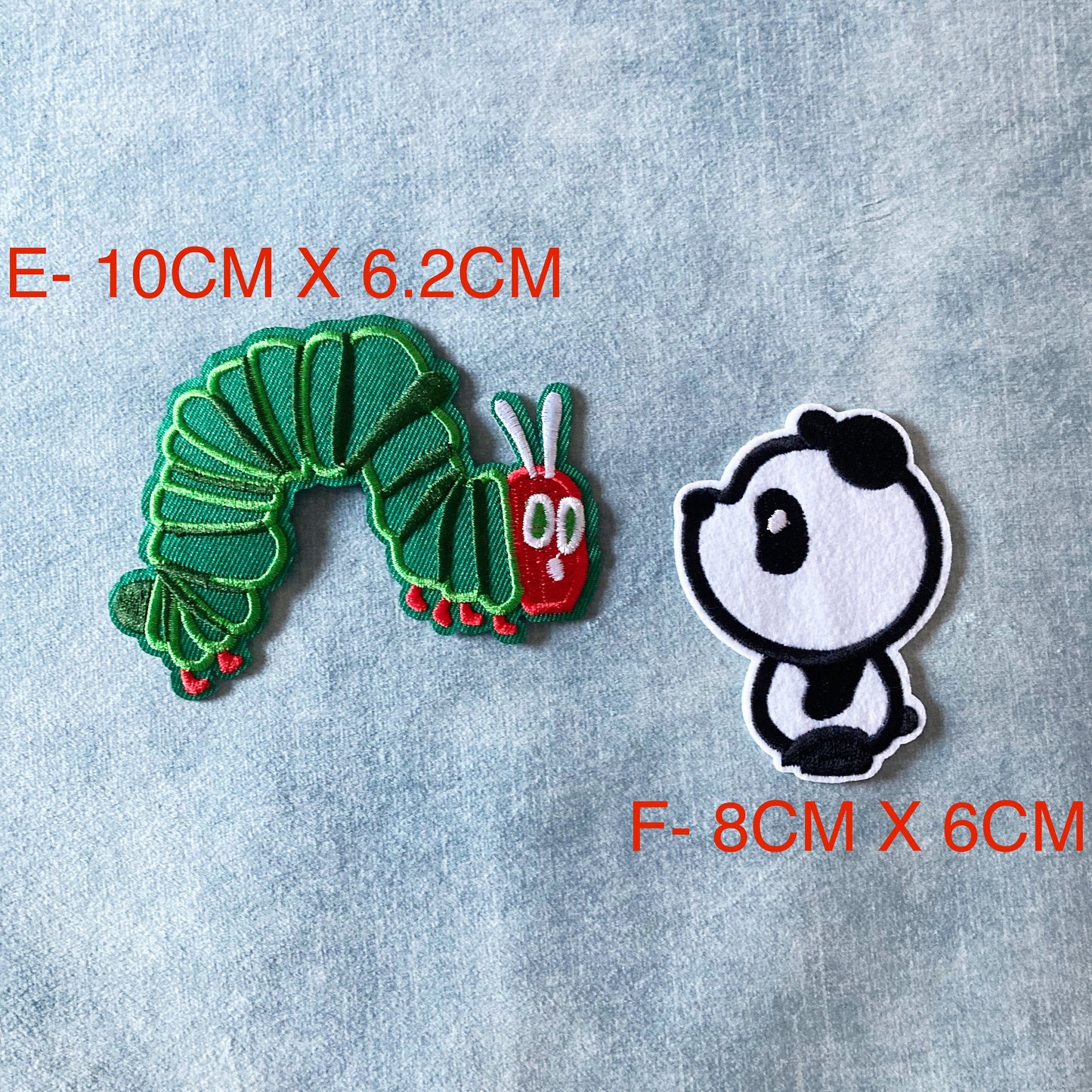 Animal Embroidery Patches, children's, kids, fun, Sew on, Iron On, appliqué