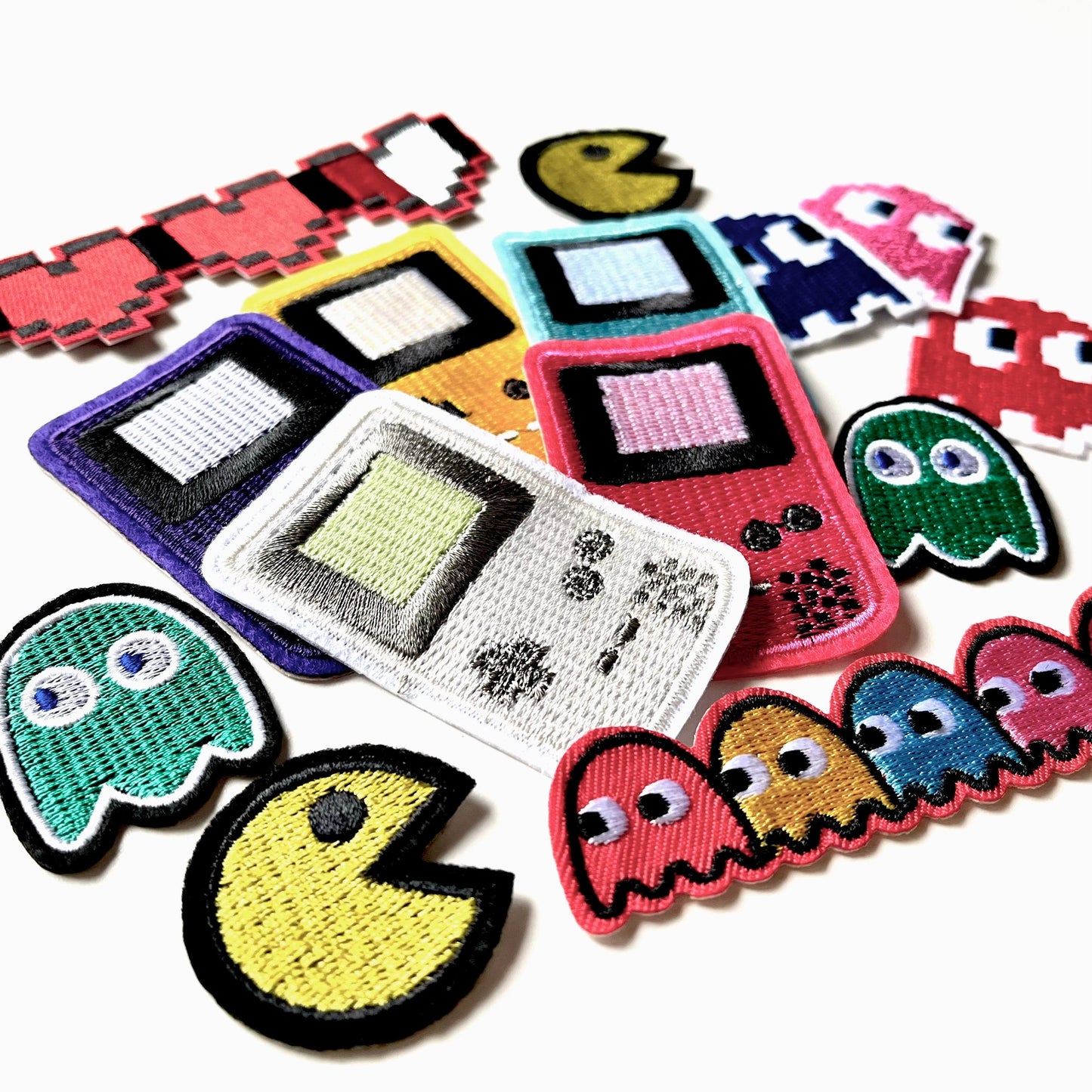 Retro Gaming Iron On Embroidered Patches