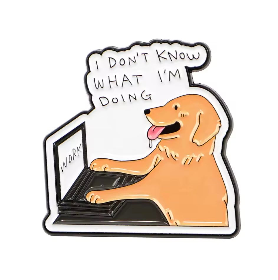 Sarcastic Enamel Lapel Pins – Procrastinators, Work Shy & Proudly Moody