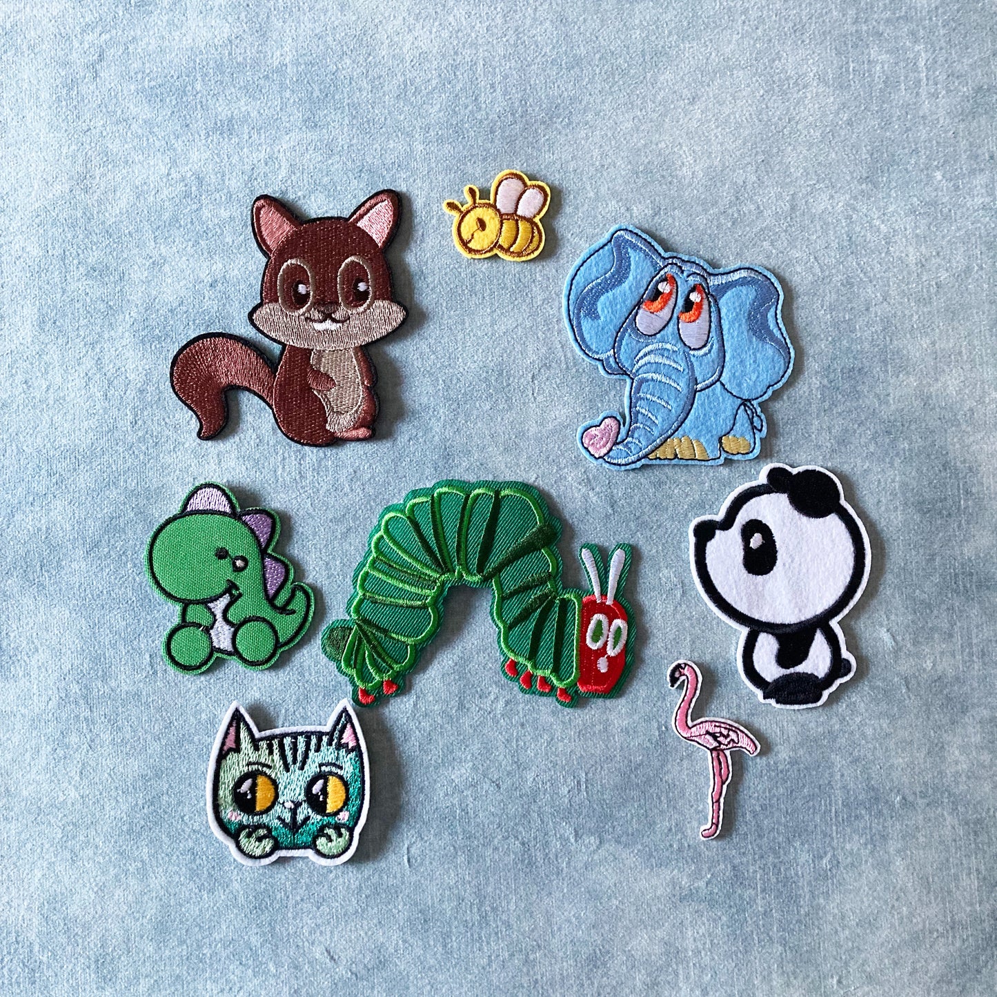 Animal Embroidery Patches, children's, kids, fun, Sew on, Iron On, appliqué