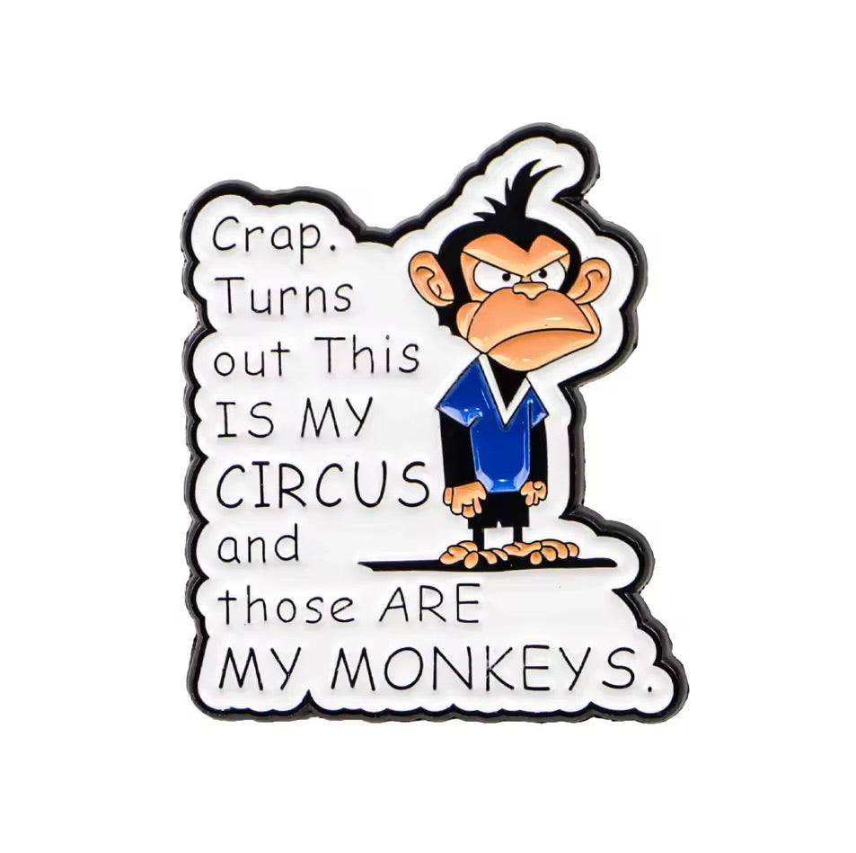 Sarcastic Enamel Lapel Pins – Procrastinators, Work Shy & Proudly Moody