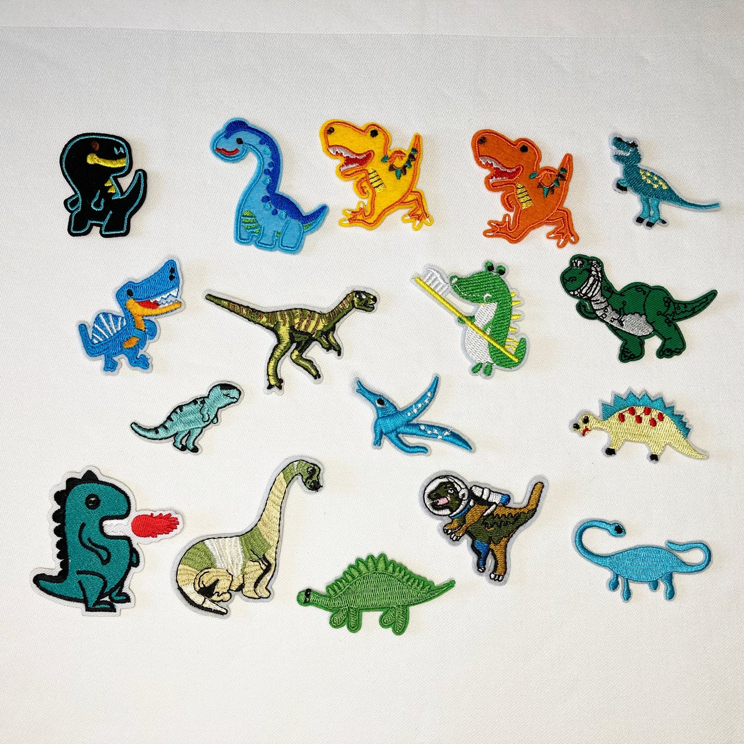 Dinosaur Iron On/sew on Embroidered Patches, kids, animal, monster, children, Badge, Appliqué Jeans Bags Clothes Transfer