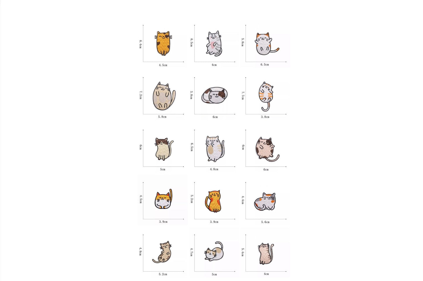 CATS Iron On/sew on Embroidered Patches, kids, animal, kitten, children, Badge, embroidered, Applique, Jeans, Bags ,Clothes, Transfer