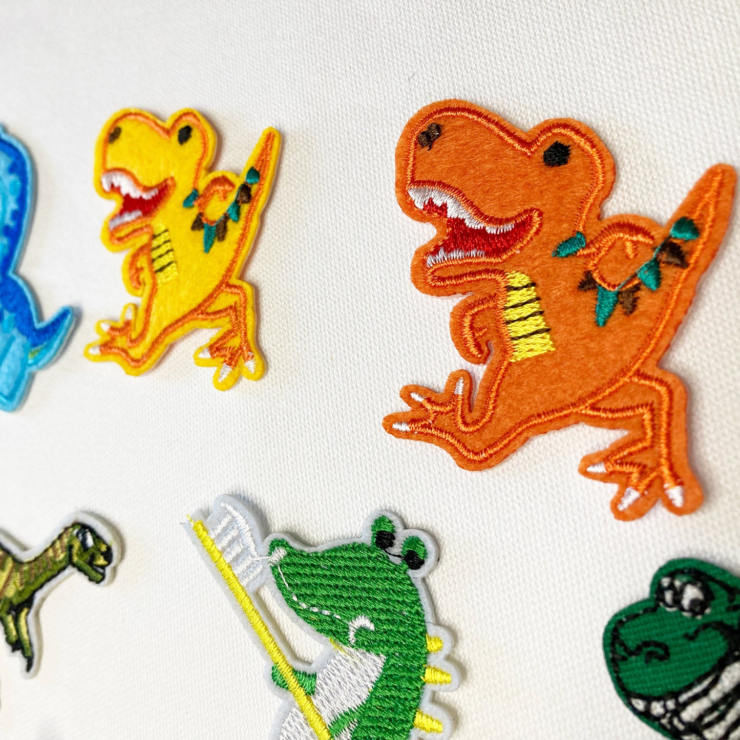 Dinosaur Iron On/sew on Embroidered Patches, kids, animal, monster, children, Badge, Appliqué Jeans Bags Clothes Transfer