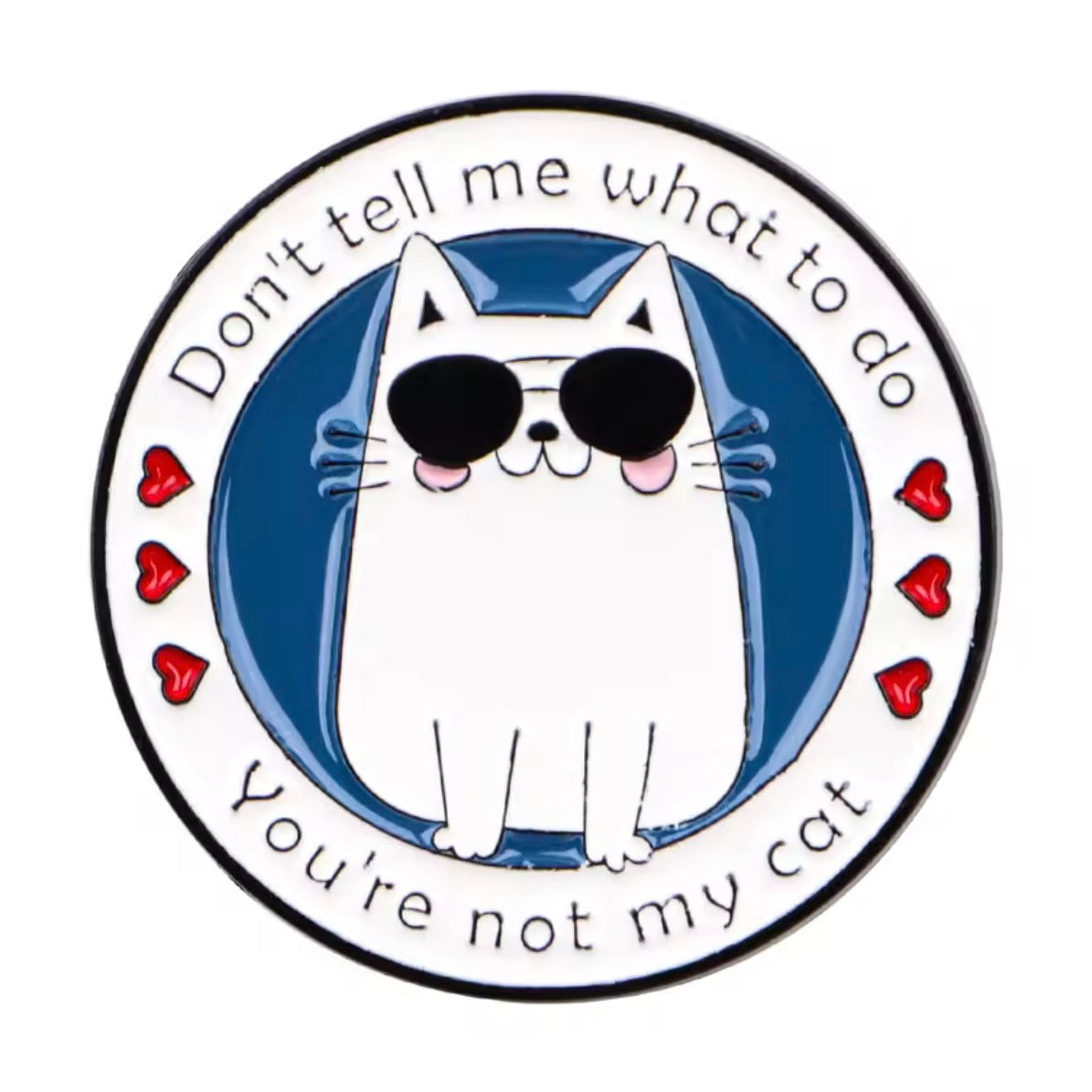 Funny Cat Enamel Lapel Pins – One Liners & Illustrations for Cat Lovers