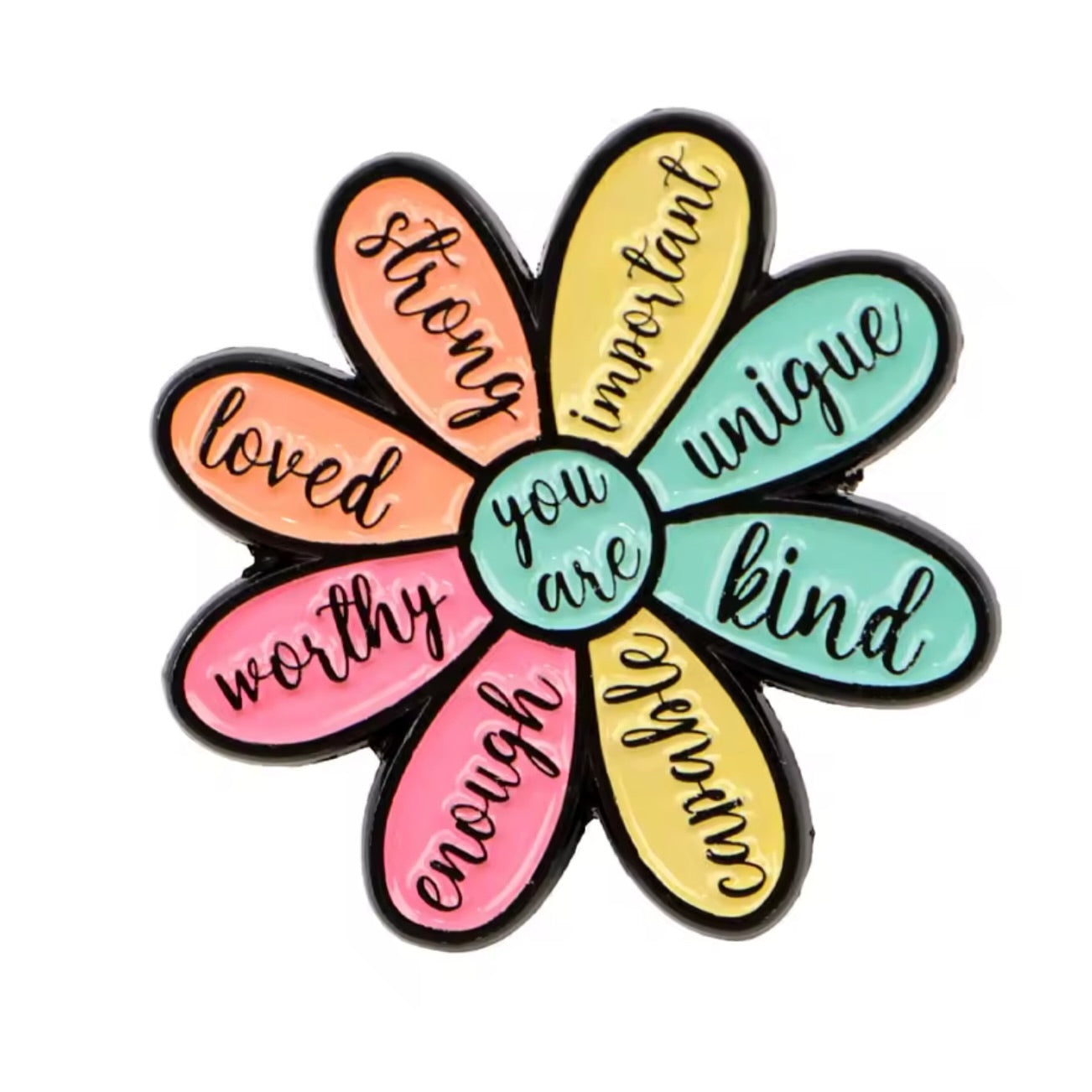 Fun Enamel Pins that spread Positivity, Kindness & Mental Health awareness