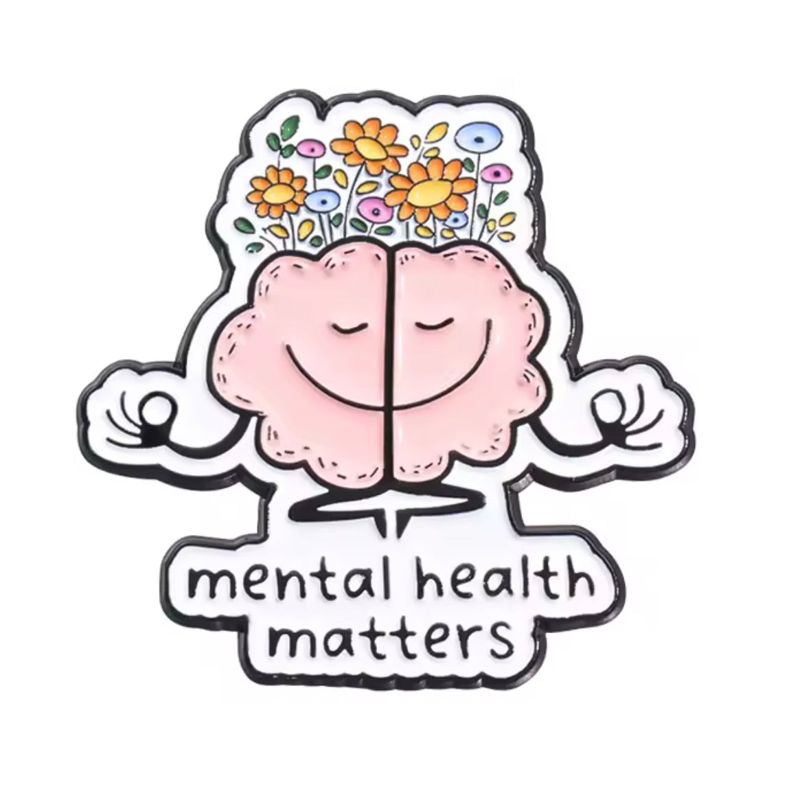 Fun Enamel Pins that spread Positivity, Kindness & Mental Health awareness