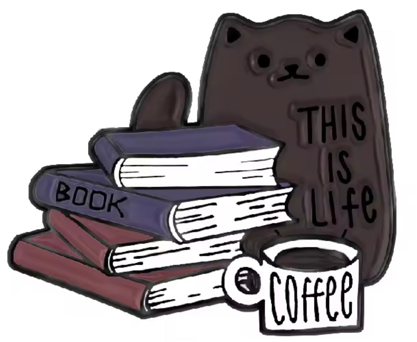Funny Cat Enamel Lapel Pins – One Liners & Illustrations for Cat Lovers