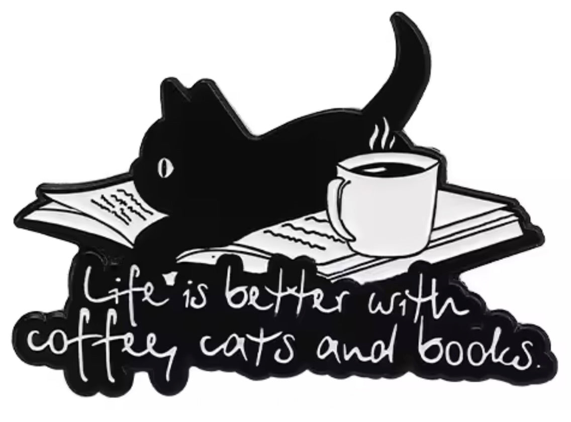 Funny Cat Enamel Lapel Pins – One Liners & Illustrations for Cat Lovers