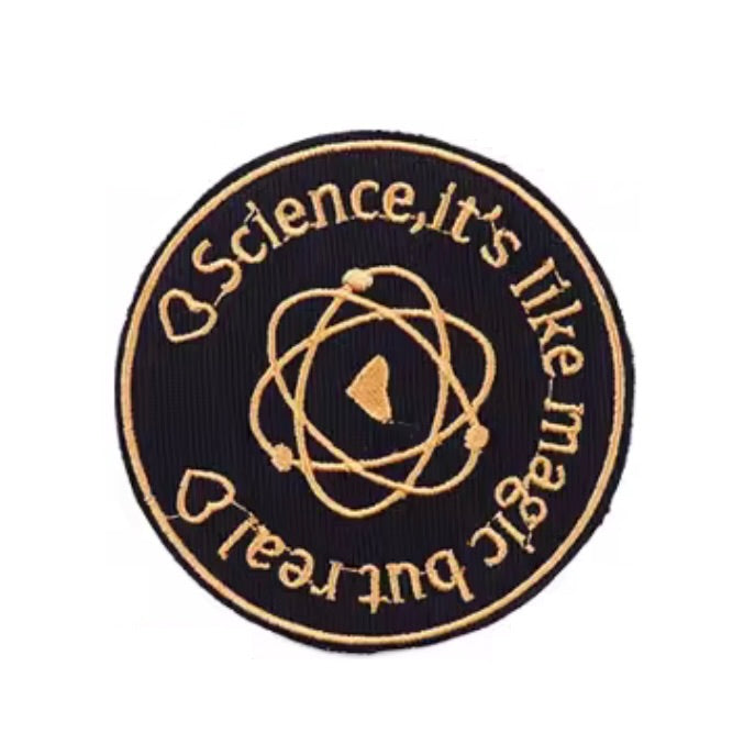 Social Anxiety Iron On Embroidered Patches. Sew on, no bad vibes, Hangry, Science, Bad Idea