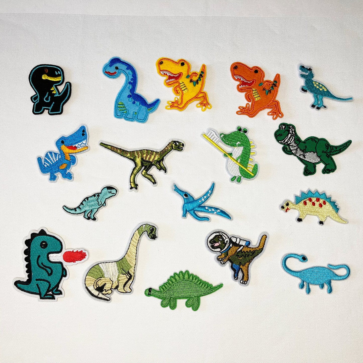Dinosaur Iron On/sew on Embroidered Patches, kids, animal, monster, children, Badge, Appliqué Jeans Bags Clothes Transfer
