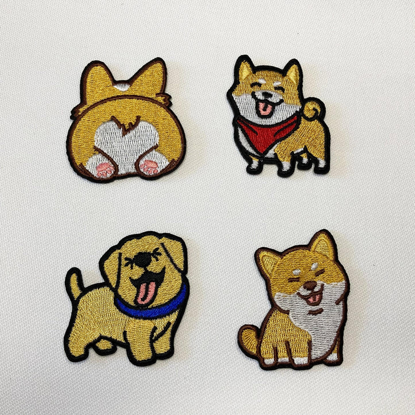 Dog Embroidered Patches – Iron On & Sew On