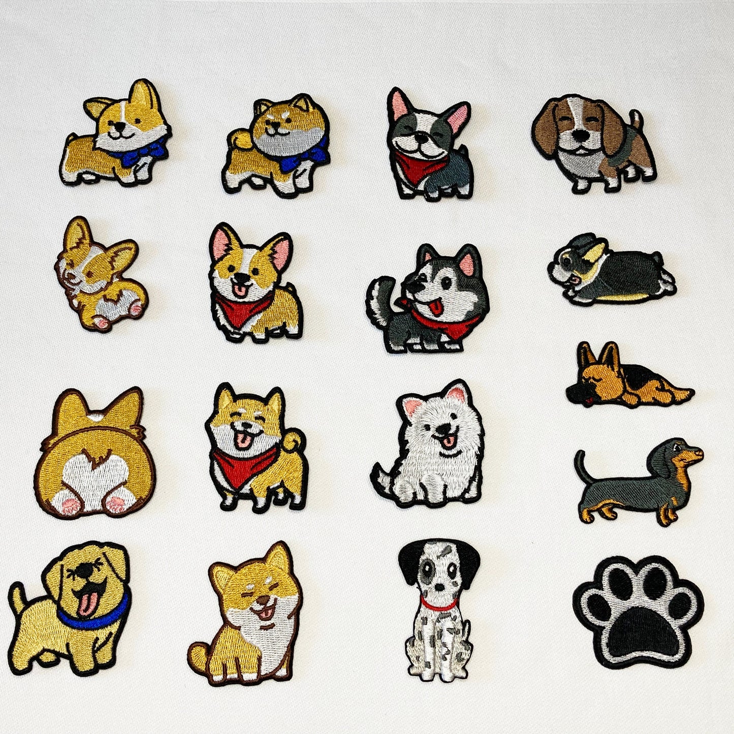 Dog Embroidered Patches – Iron On & Sew On