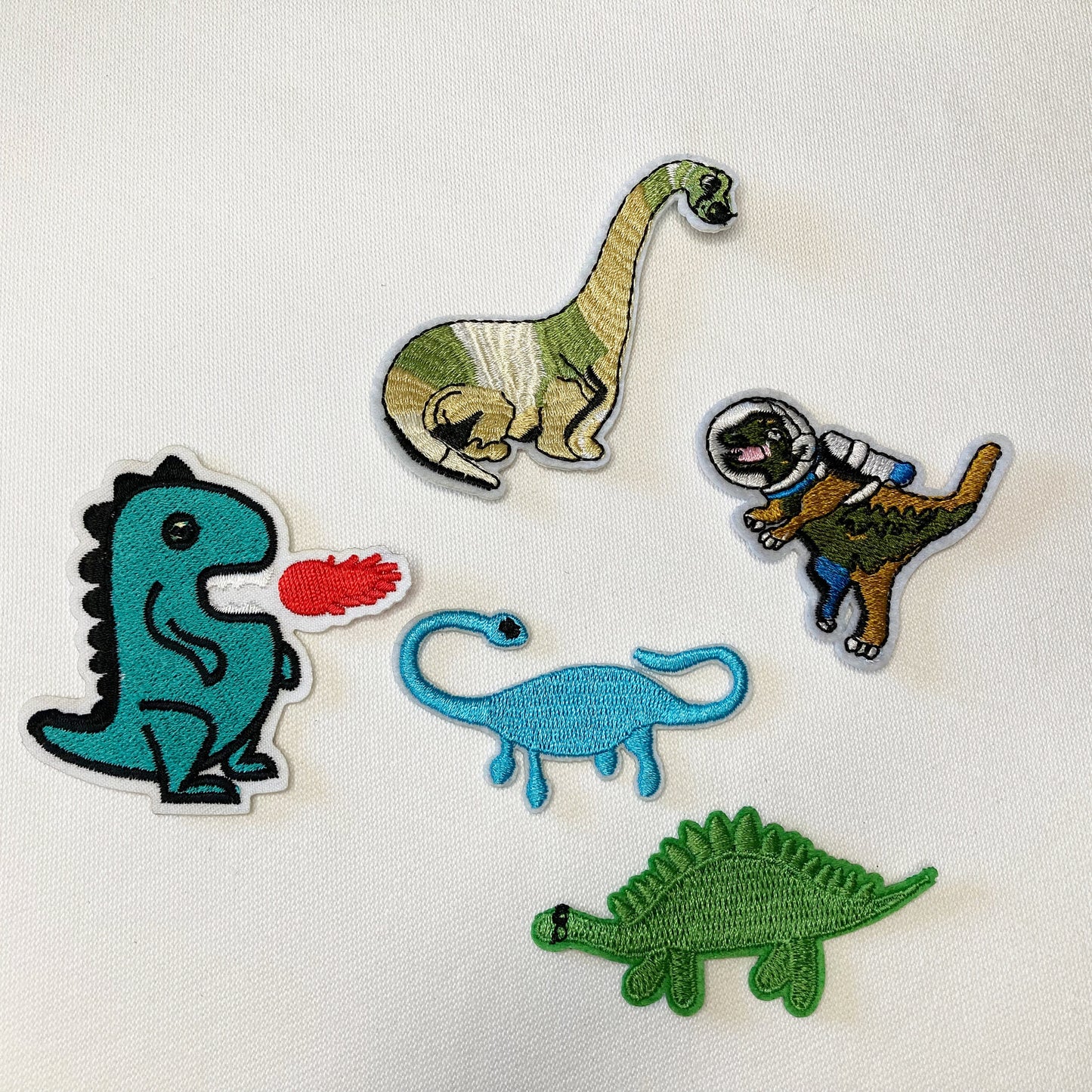 Dinosaur Iron On/sew on Embroidered Patches, kids, animal, monster, children, Badge, Appliqué Jeans Bags Clothes Transfer