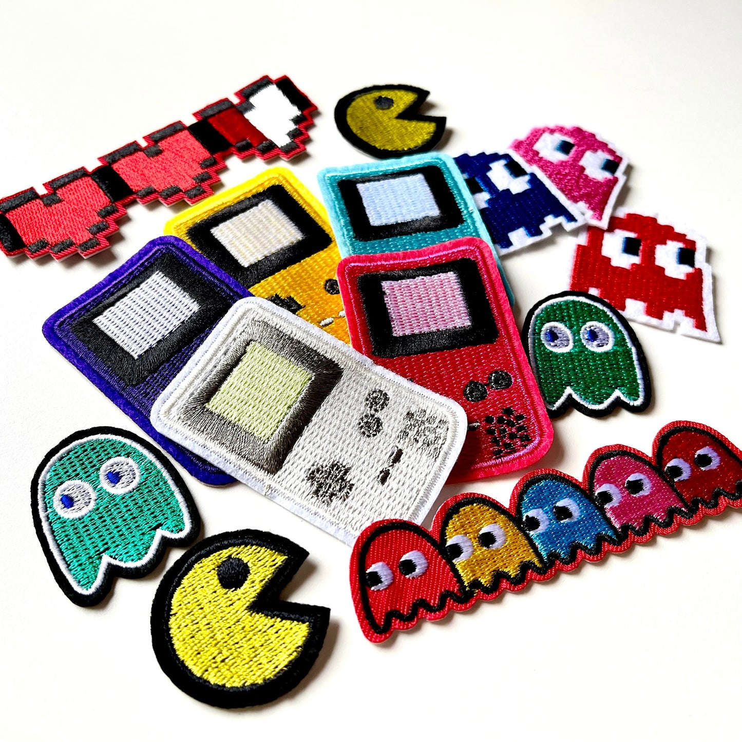 Retro Gaming Iron On Embroidered Patches