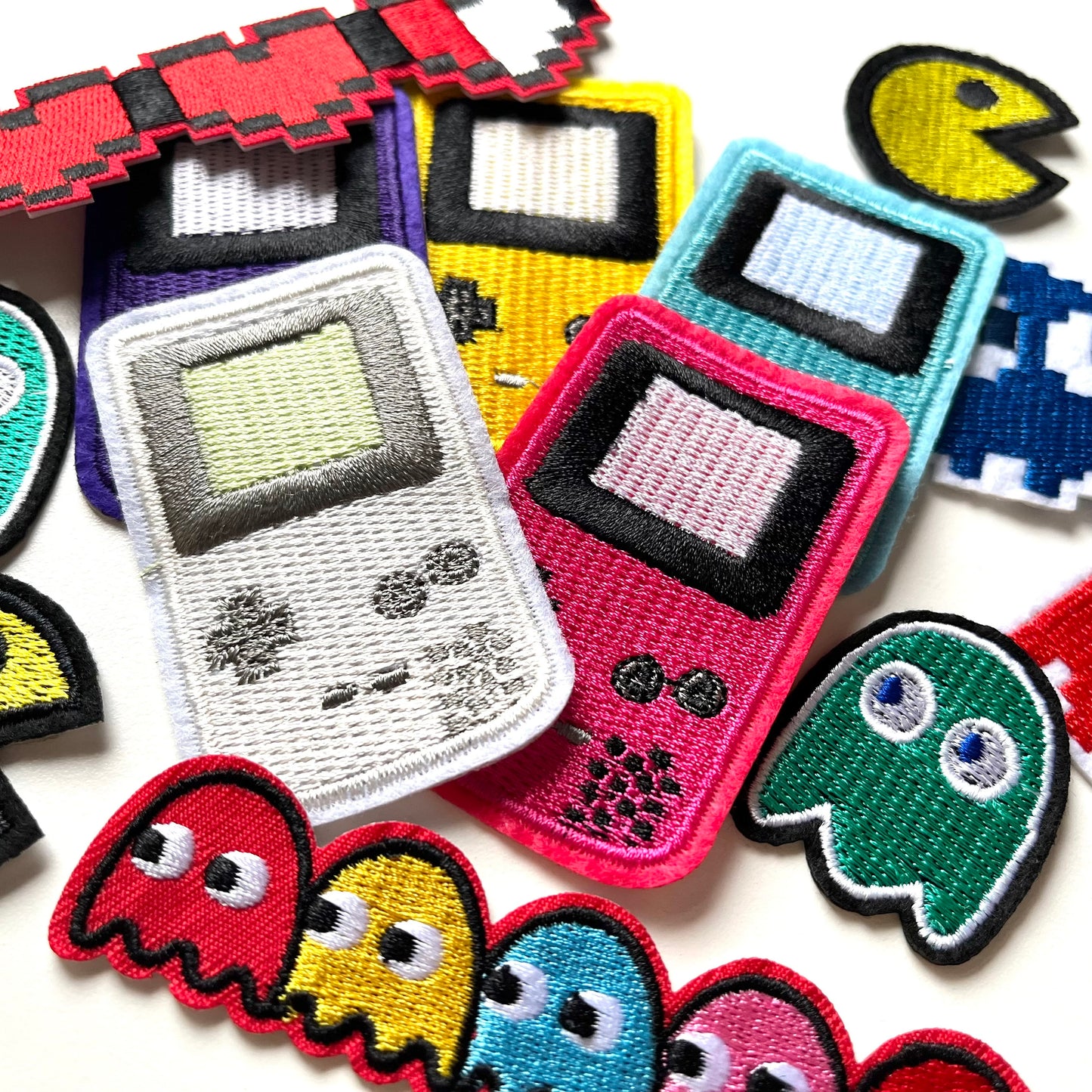 Retro Gaming Iron On Embroidered Patches